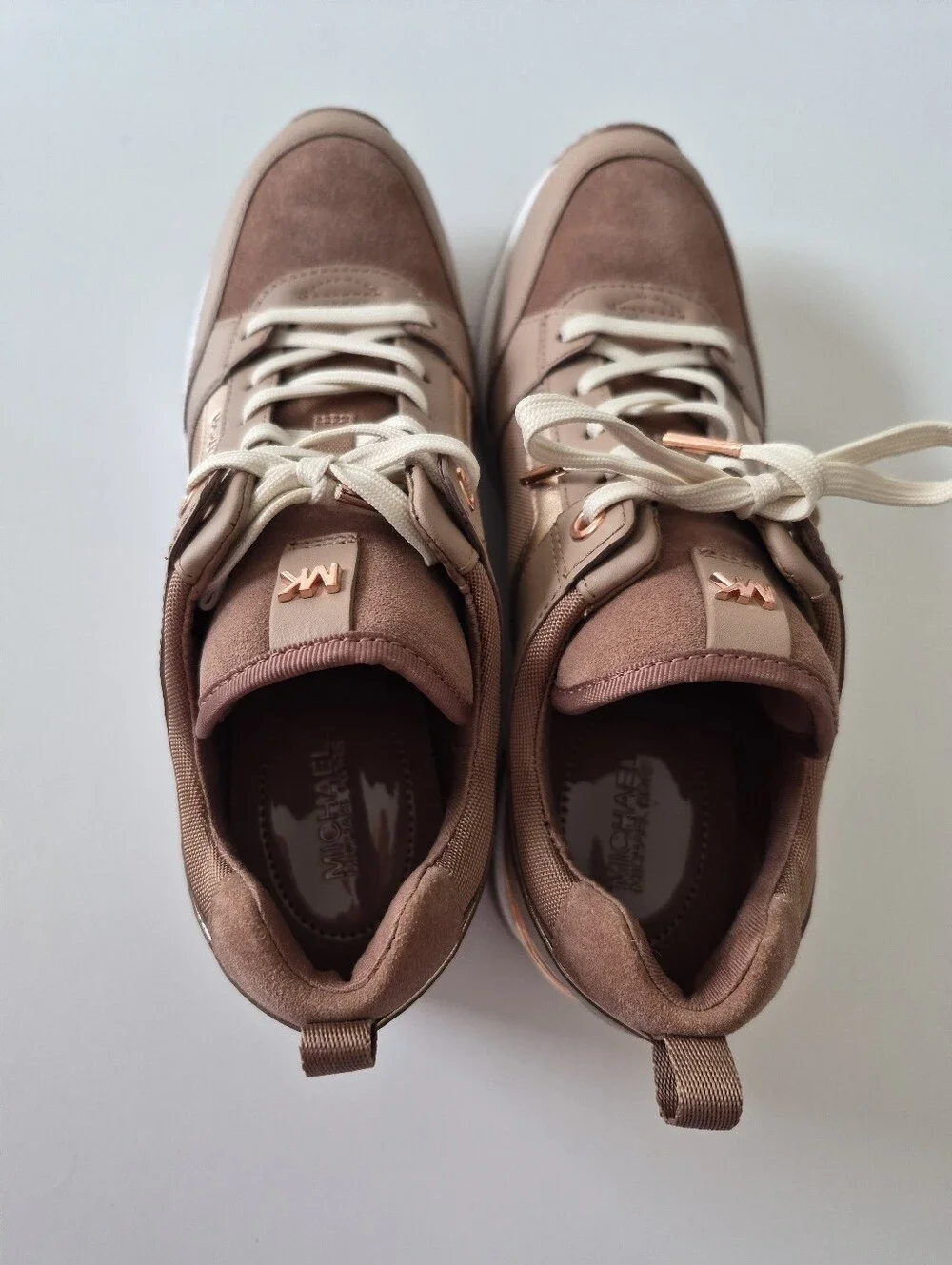 Michael Kors Georgie Trainer Wedge Sneakers Rose Pink Sz 8.5
